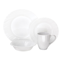 Corelle Swept Square Dinnerware Set, 16-pc
