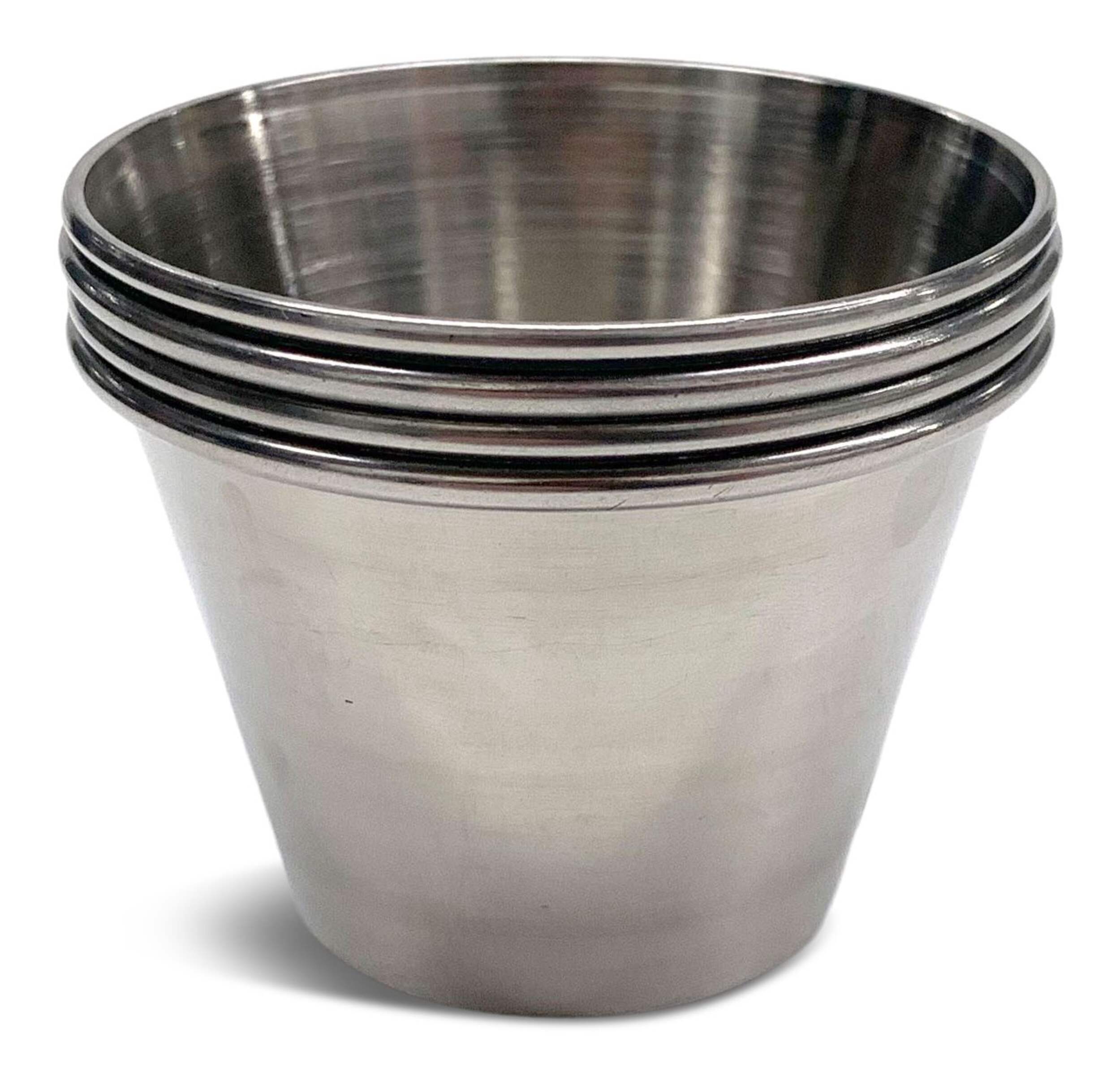 Ramequins MASTER Chef en acier inoxydable, 4-pq Front_Elevated