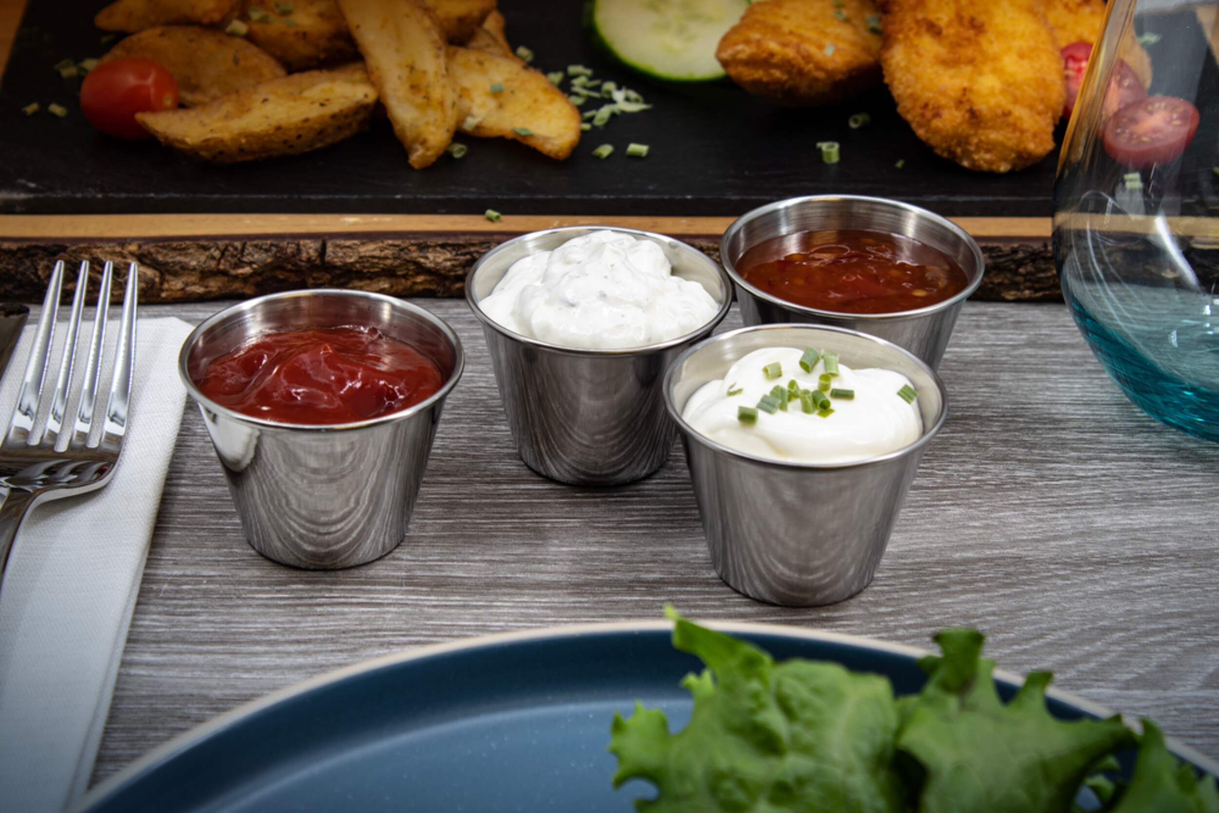 MASTER Chef Stainless Steel Ramekins Sauce Cup Set, 4pc Canadian Tire