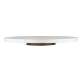 CANVAS Stone Marble Lazy Susan Serving Wheel, 13-in Front_Flat