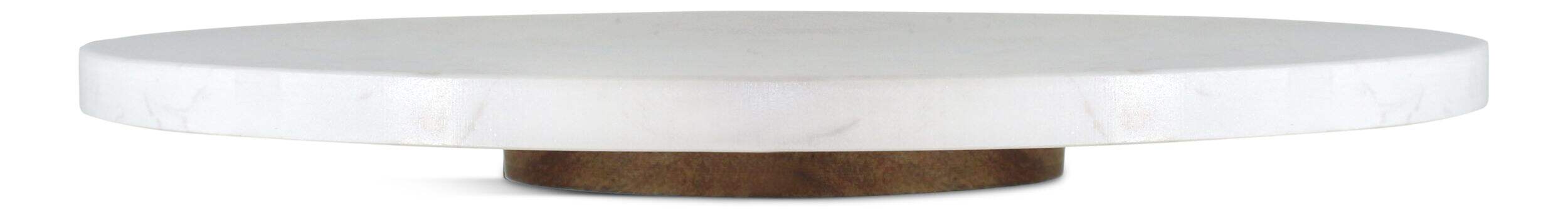 CANVAS Stone Marble Lazy Susan Serving Wheel, 13-in Front_Flat