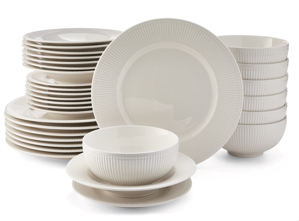 CANVAS Stoneware Dinnerware Set, Serves 8, 32pc Canadian Tire