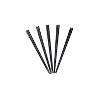 CANVAS Black Dishwasher Safe Chopsticks, Serves 5, 10-pc Overhead_Flat