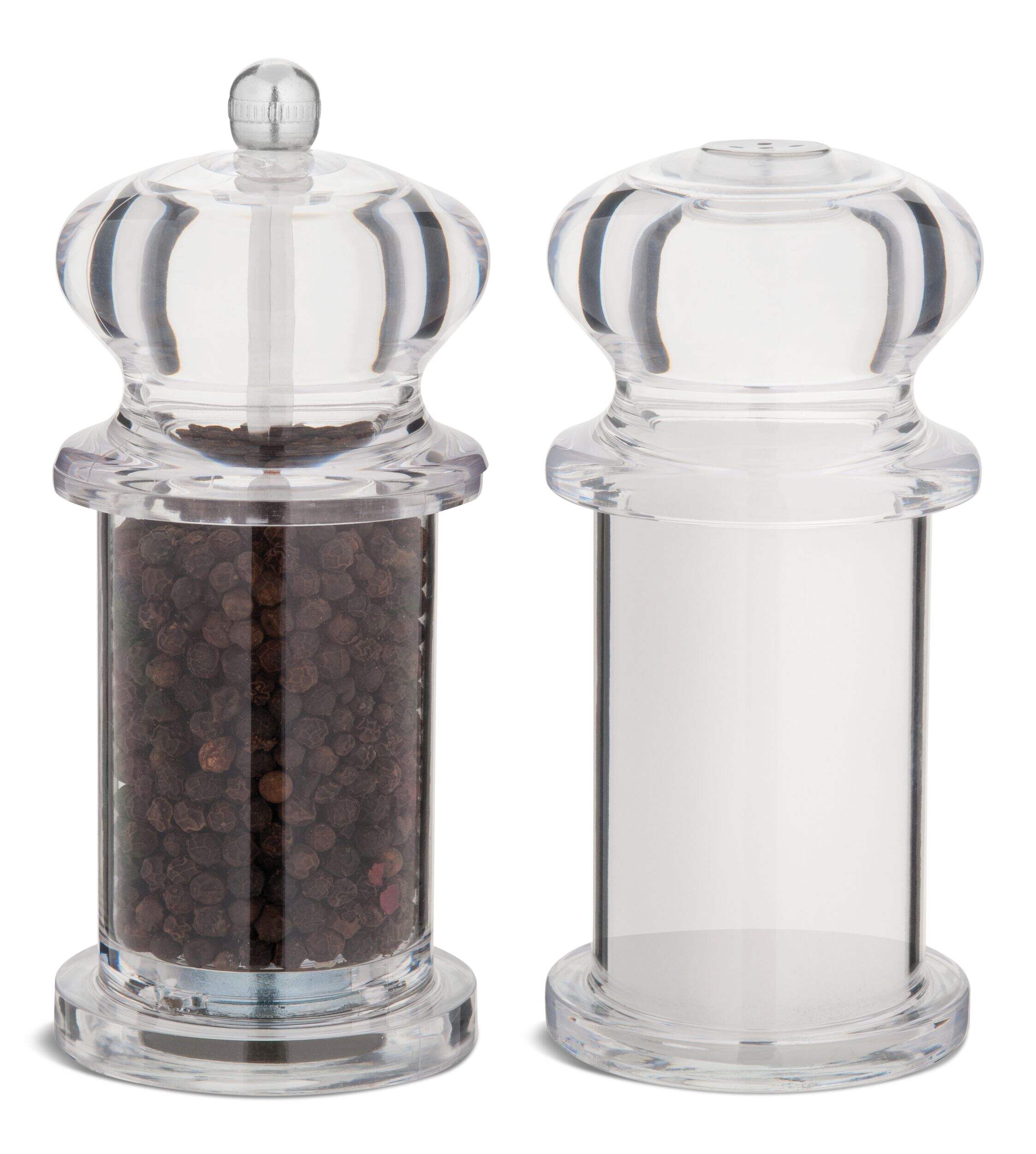Trudeau Traditional Pepper Mill & Salt Shaker, 5.5-in Front_Elevated