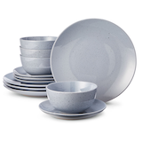 CANVAS Almonte Stoneware Speckle Dinnerware Set, 12-pc Composite_or_Mixed