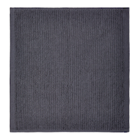 Linges à vaisselle carrés en coton éponge côtelé PADERNO, anthracite, paq. 4