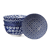 CANVAS Patterned Porcelain Soup Bowl Set, 4-pk Composite_or_Mixed