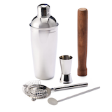 Ensemble à cocktail en acier inoxydable CANVAS, paq. 5 Composite_or_Mixed