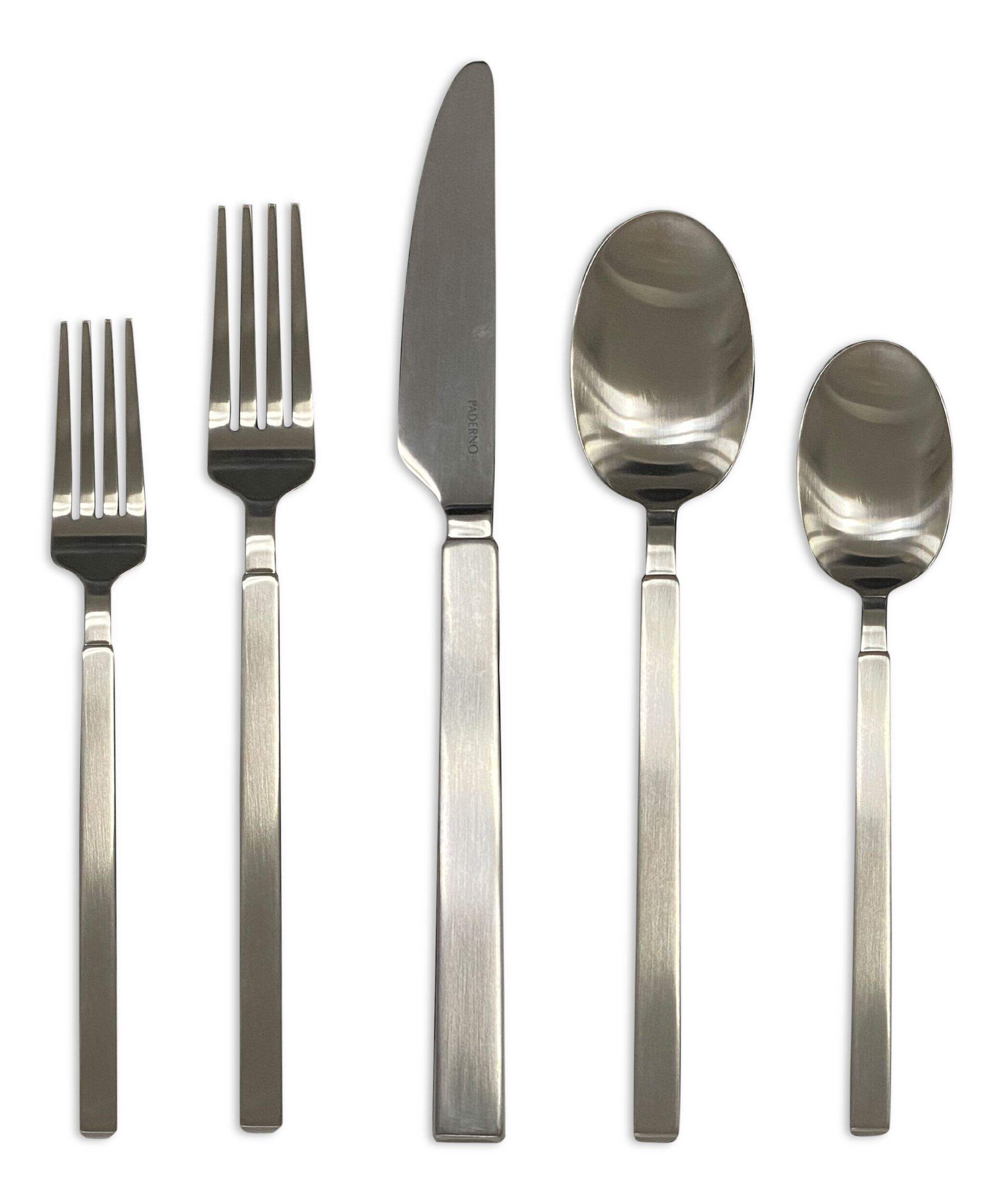 PADERNO Kenmount Satin Finish Flatware Set, 20-pc Front_Flat