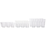 CANVAS Variety Lead-Free Glass Tumbler Set, 18-pc Front_Flat