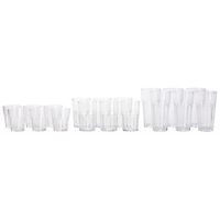CANVAS Variety Lead-Free Glass Tumbler Set, 18-pc Front_Flat