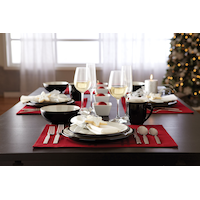 Service de vaisselle Denby Black Pepper, 16 pces Composite_or_Mixed