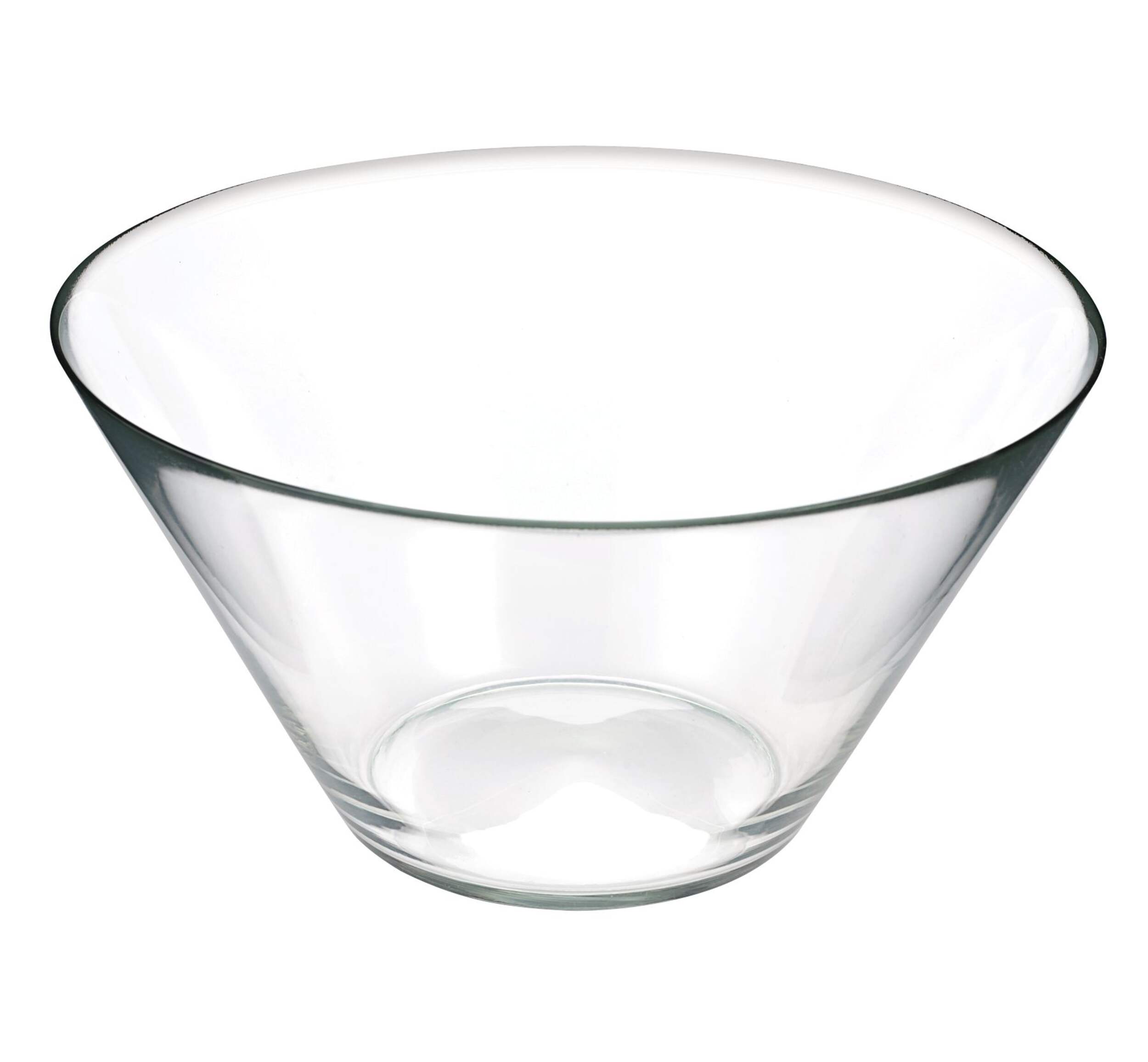 Glass Serving Bowl, Dishwasher Safe, 28-cm, Clear Front_Elevated