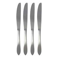 MASTER Chef 4pc Stainless Steel Knife Set Overhead_Flat