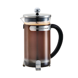 Lagostina 8-Cup Glass and Stainless Steel French Press Coffee Maker Side_Left