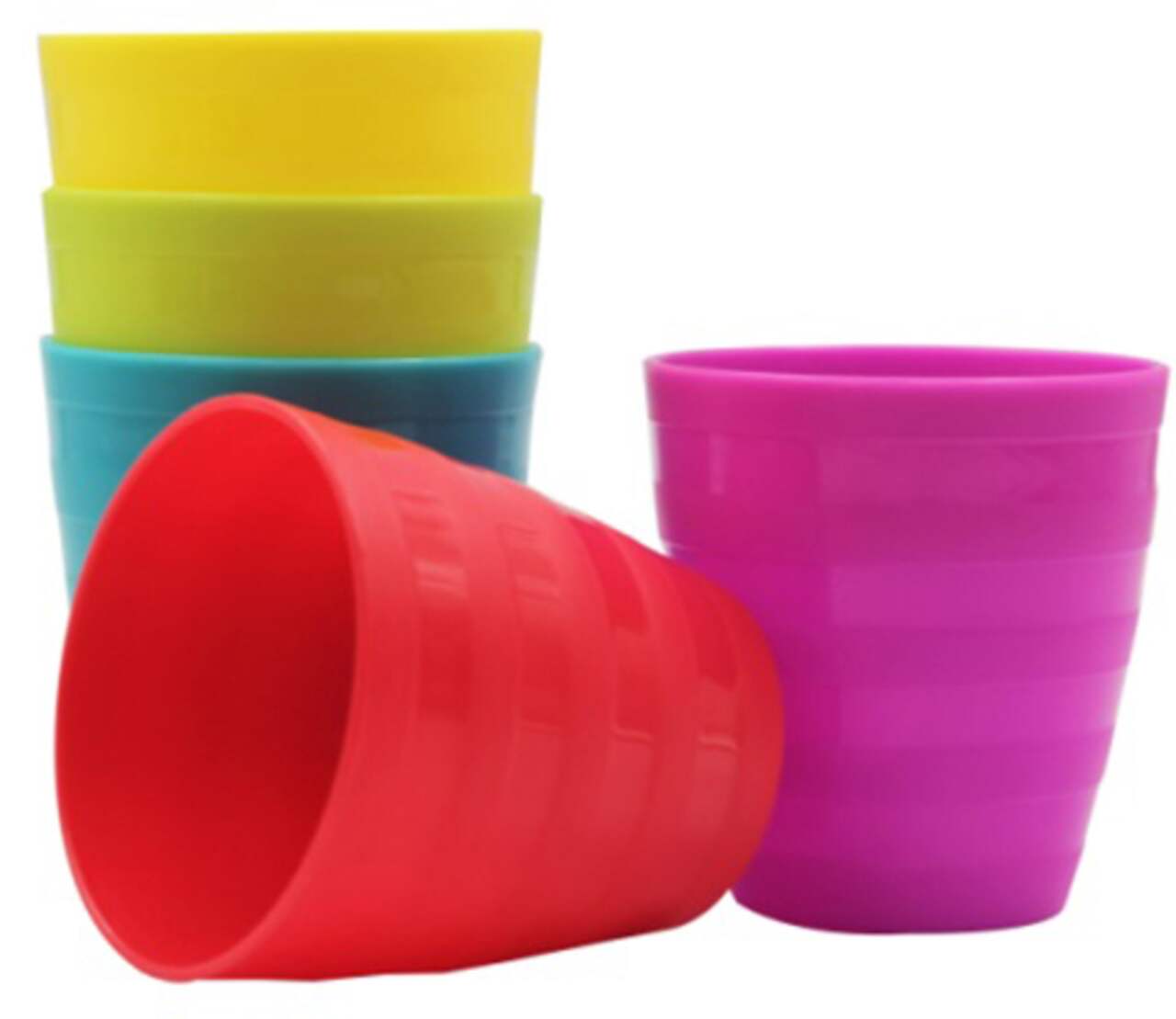 8 oz Kids Cups,Set of 20 Small Plastic Cups for Kids,BPA Free  Cups,Dishwasher Safe,Reusable and Unbreakable Children Drinking Cups  Tumblers in 5