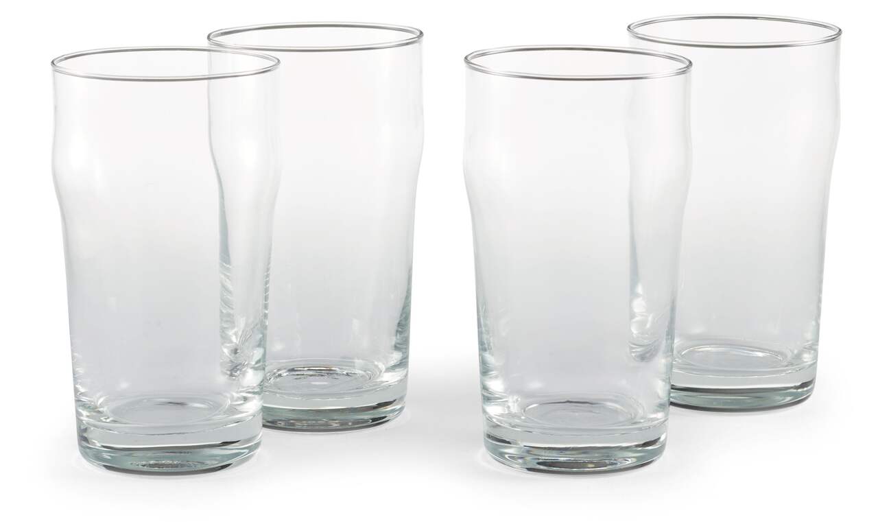 CANVAS 2pc Double Wall Glass Cups, Dishwasher Safe, 384-mL