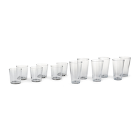 CANVAS 12pc Tumbler Glassware Set, Dishwasher Safe, 6pc x 350-mL and 6pc x 558mL Front_Elevated