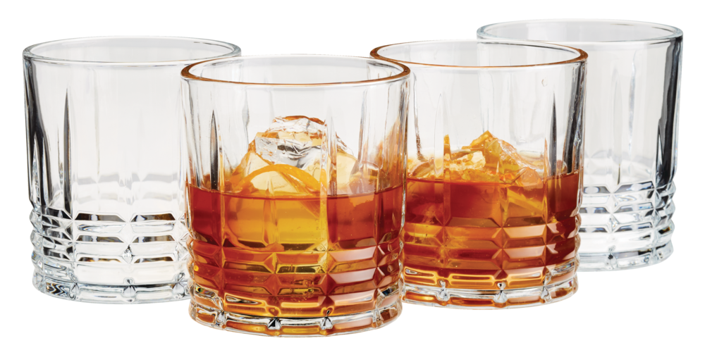 Dishwasher Safe USA 12 Small 12 Ounce Orange Translucent Drinking Glasses/Cups 