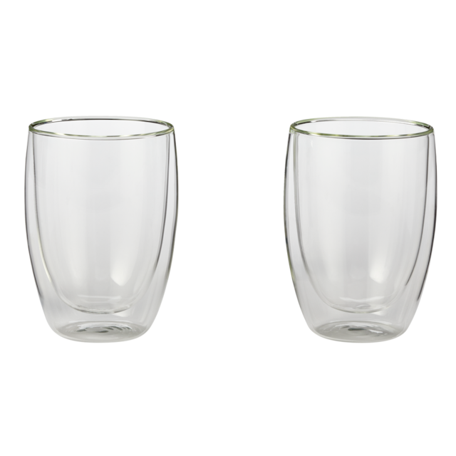 CANVAS 2pc Double Wall Glass Cups, Dishwasher Safe, 384mL Canadian Tire