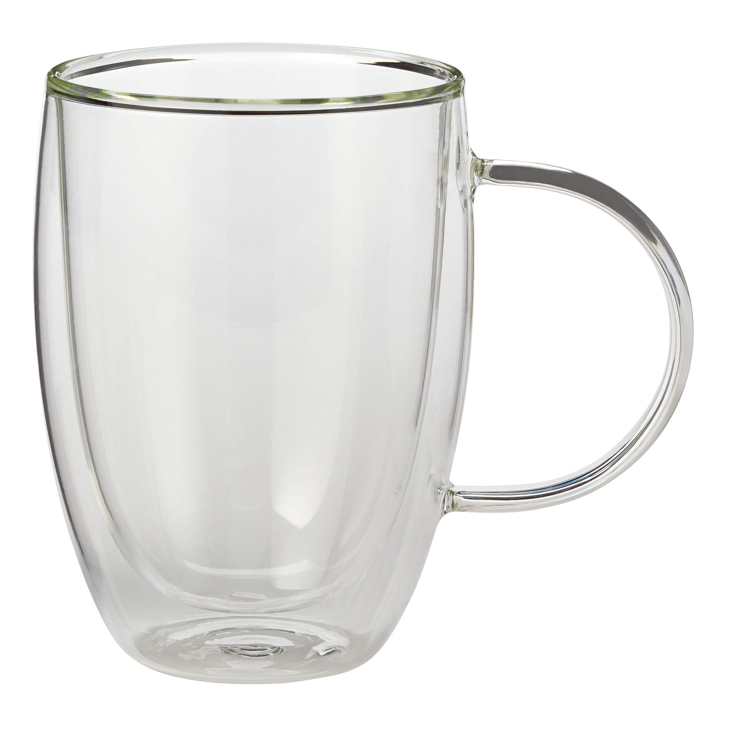 CANVAS 2pc Double Wall Glass Mugs, Dishwasher Safe, 414-mL Front_Elevated