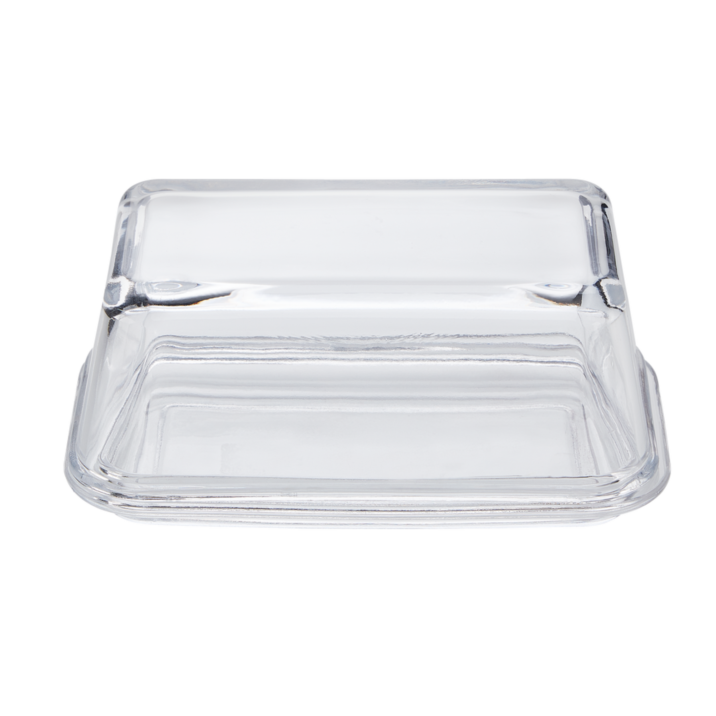 CANVAS Glass Butter Dish with Lid, Dishwasher Safe, 1lb Butter