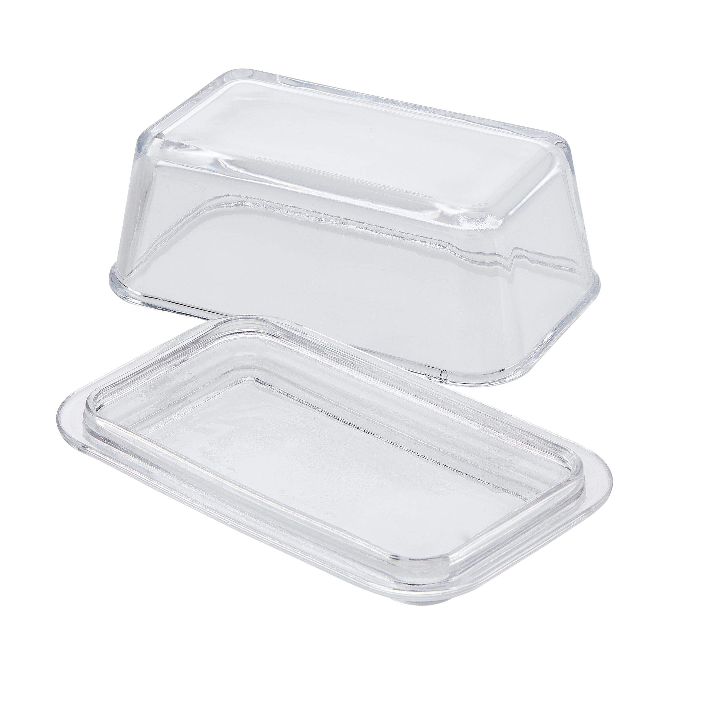 Beurrier en verre avec couvercle CANVAS, va au lave-vaisselle et peut contenir 1 lb de beurre Front_Angled_Right