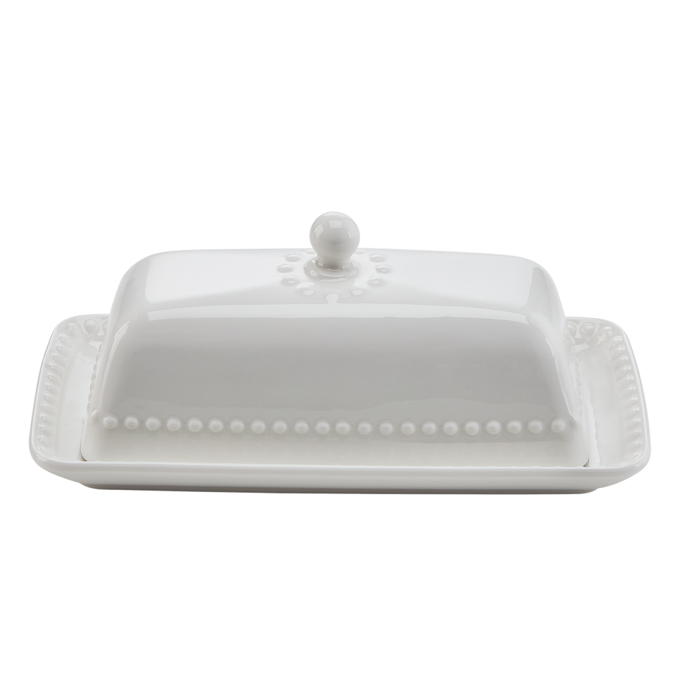CANVAS Porcelain Butter Dish with Lid, Dishwasher Safe, 1Stick Butter
