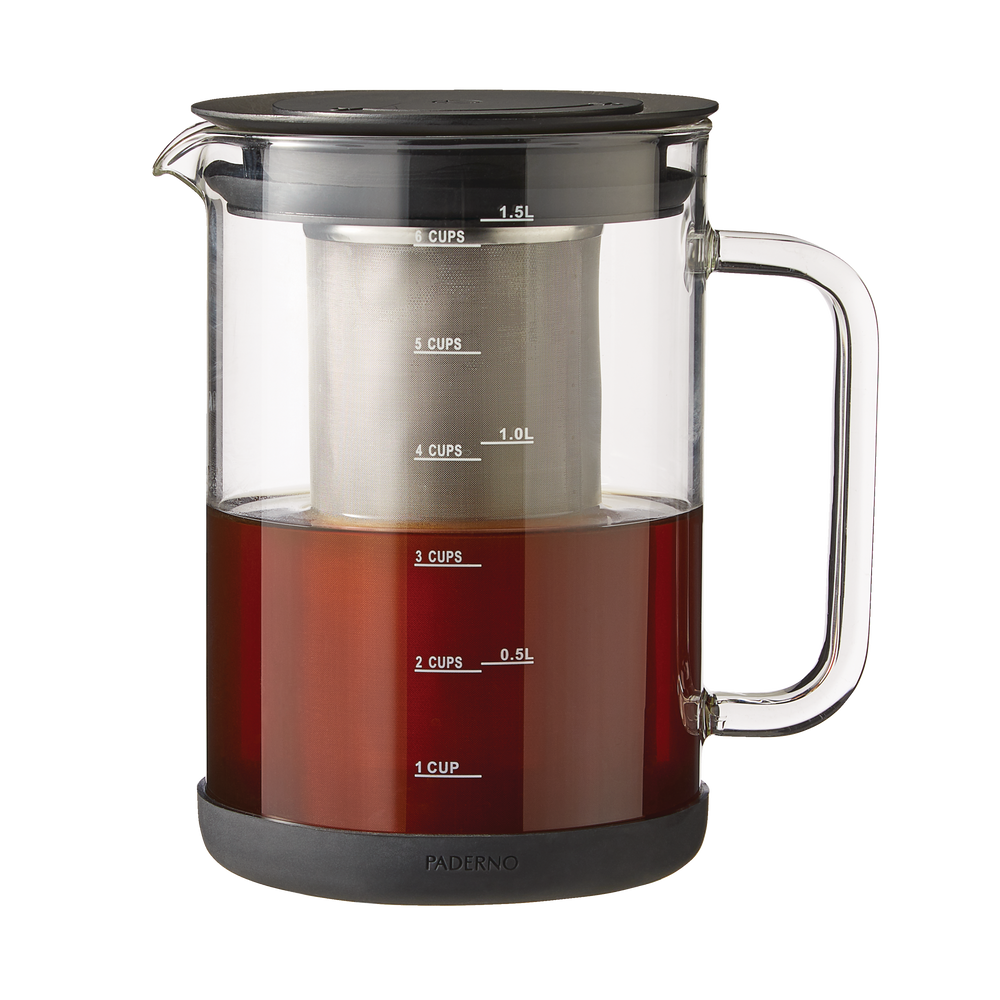 Cafetière à infusion à froid PADERNO en verre, 6 tasses, va au lave