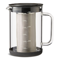 PADERNO 6 Cup Glass Cold Brew Coffee Maker, Dishwasher Safe Side_Left