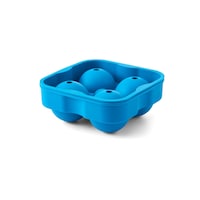 Houdini 4-Sphere Ice Mold Tray Front_Three_Fourths_Angled_Left