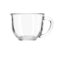 Tasse à latté surdimensionnée en verre transparent Libbey, 17 oz Front_Elevated