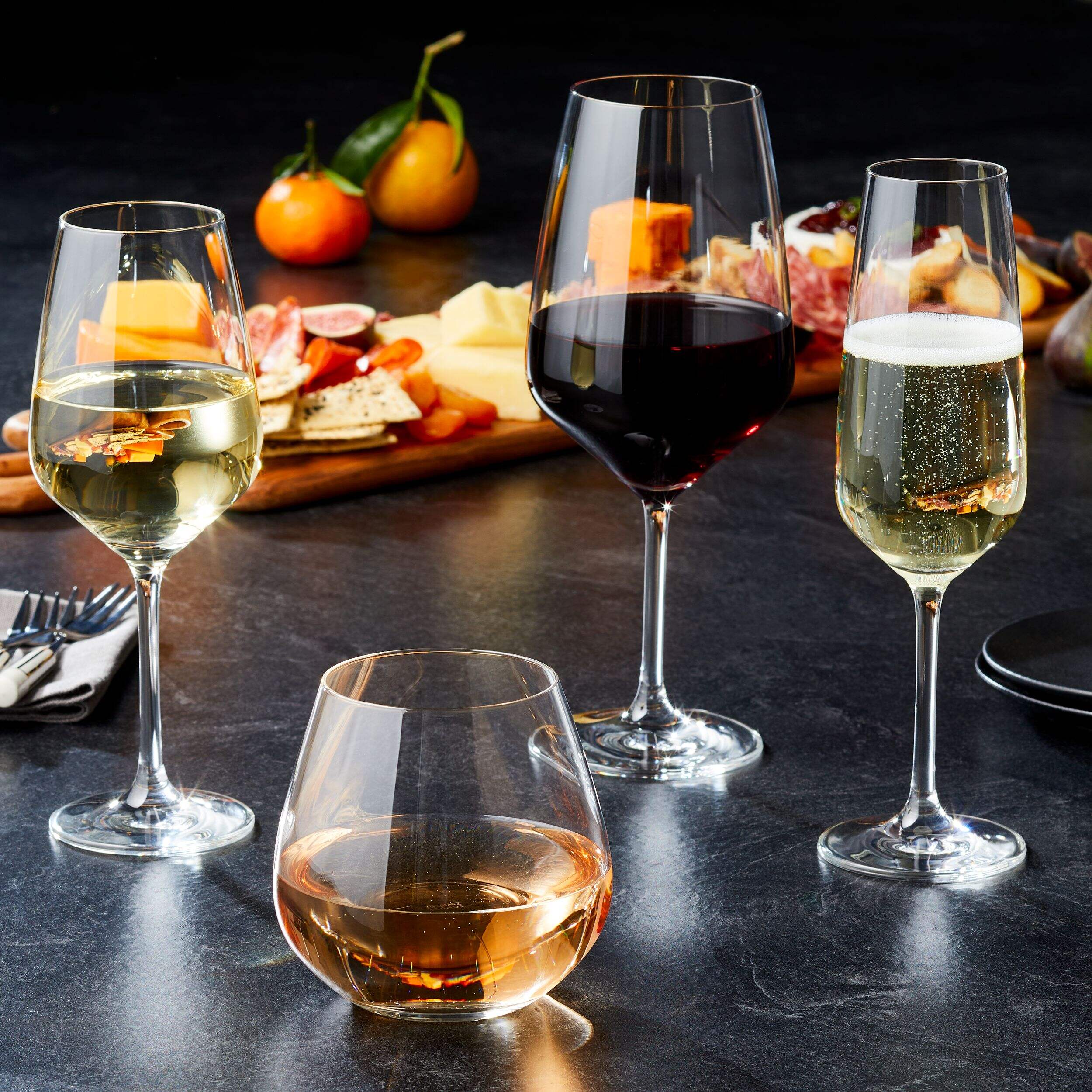 PADERNO Afton Red Wine Stemmed Glasses, 22oz, 4pk Canadian Tire