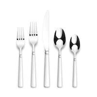 PADERNO Collar Banded Flatware Set, 20-pc Overhead_Flat
