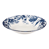Bols à dîner en grès CANVAS Augusta, blanc/motif floral bleu, paq. 1 Front_Elevated
