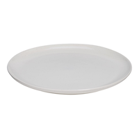 CANVAS Bettina Glossy Stoneware Dinner Plate, 1-pc, White Speckle Front_Elevated
