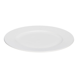 Assiette à dîner côtelée en porcelaine tendre CANVAS Highbury, blanc, paq. 1 Front_Elevated