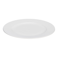 CANVAS Highbury Ribbed New Bone Dinner Plate, 1-pc, White Front_Elevated