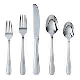CANVAS Beaded Edge Flatware Set, 60-pc Overhead_Flat
