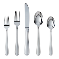 CANVAS Beaded Edge Flatware Set, 60-pc Overhead_Flat