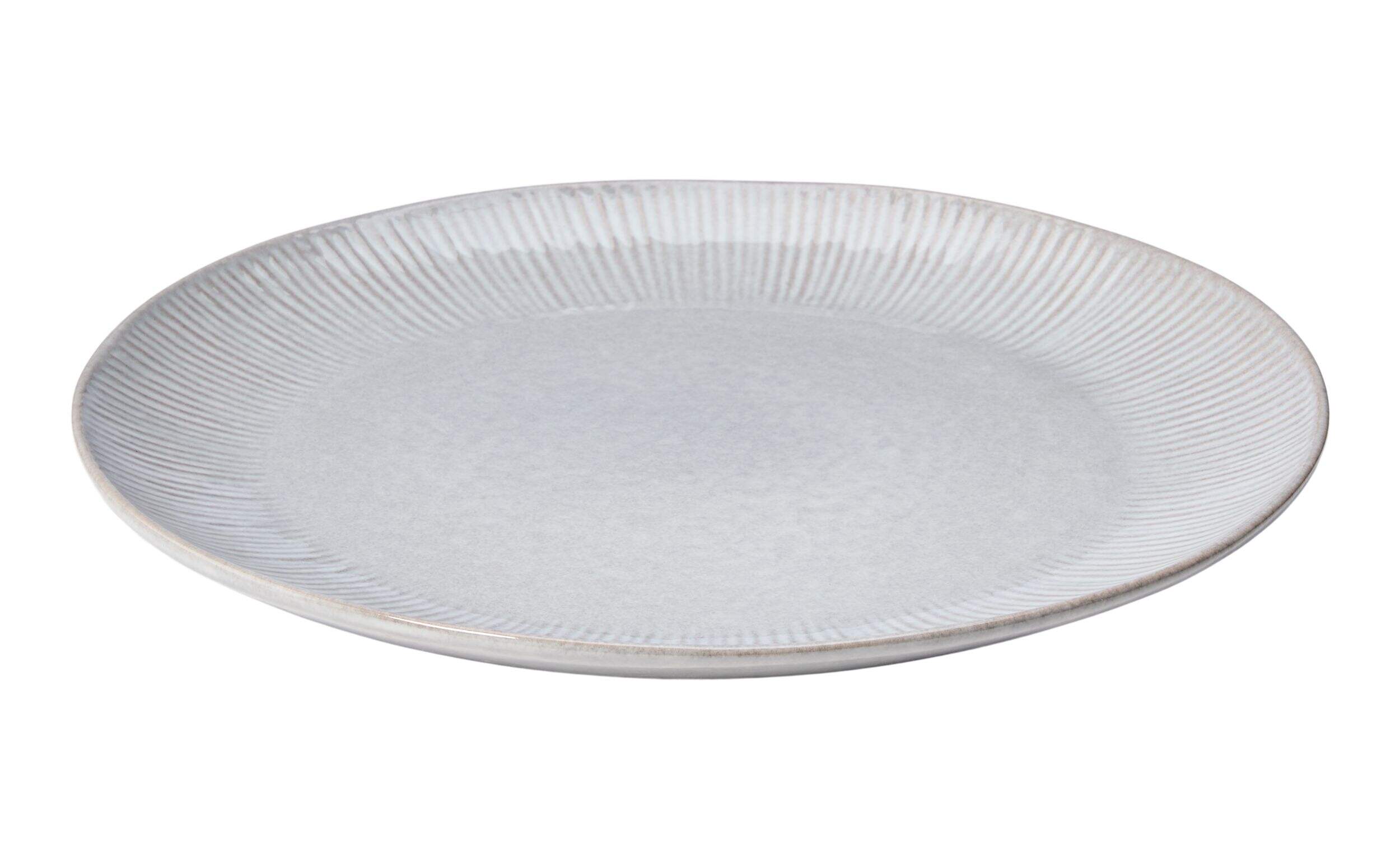 Assiette à dîner en grès recyclé CANVAS Silverspring, bleu/gris, paq. 1 Front_Elevated