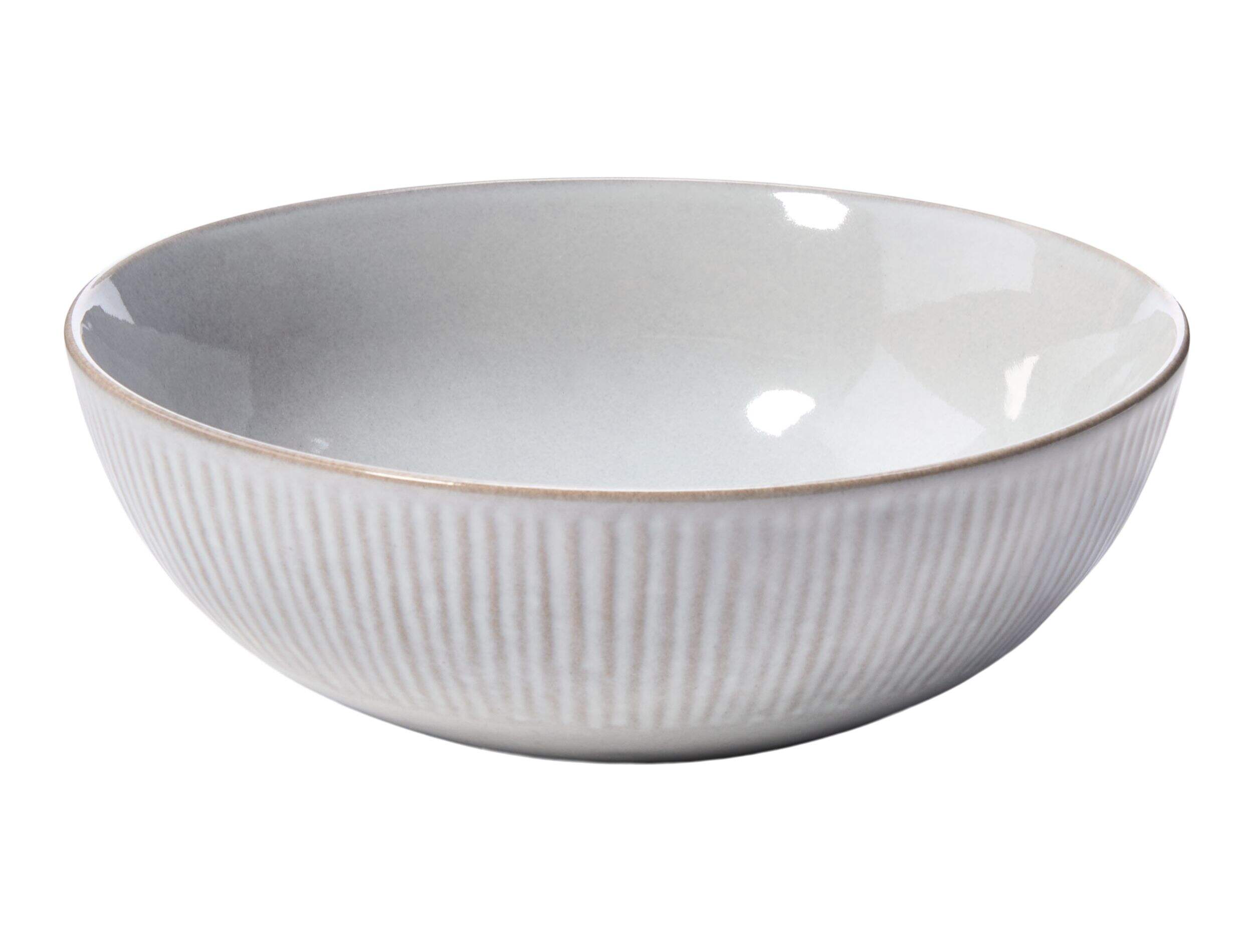 Bol à dîner en grès recyclé CANVAS Silverspring, bleu/gris, paq. 1 Front_Elevated