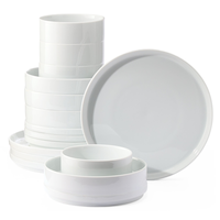 Service de vaisselle en porcelaine CANVAS Tate Modern Edge, blanc, paq. 16 Composite_or_Mixed