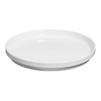 CANVAS Modern Edge Porcelain Side Plate, White, 1-pc Front_Elevated