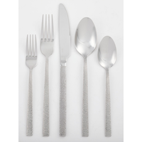 CANVAS Deep Hammered Flatware Dinner Set for up to 4 People, 20-pc Front_Flat