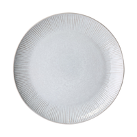 CANVAS Silverspring Recycled Clay Stoneware Dinnerware Set, Serves 4, 12-pc, Blue/Grey Front_Flat