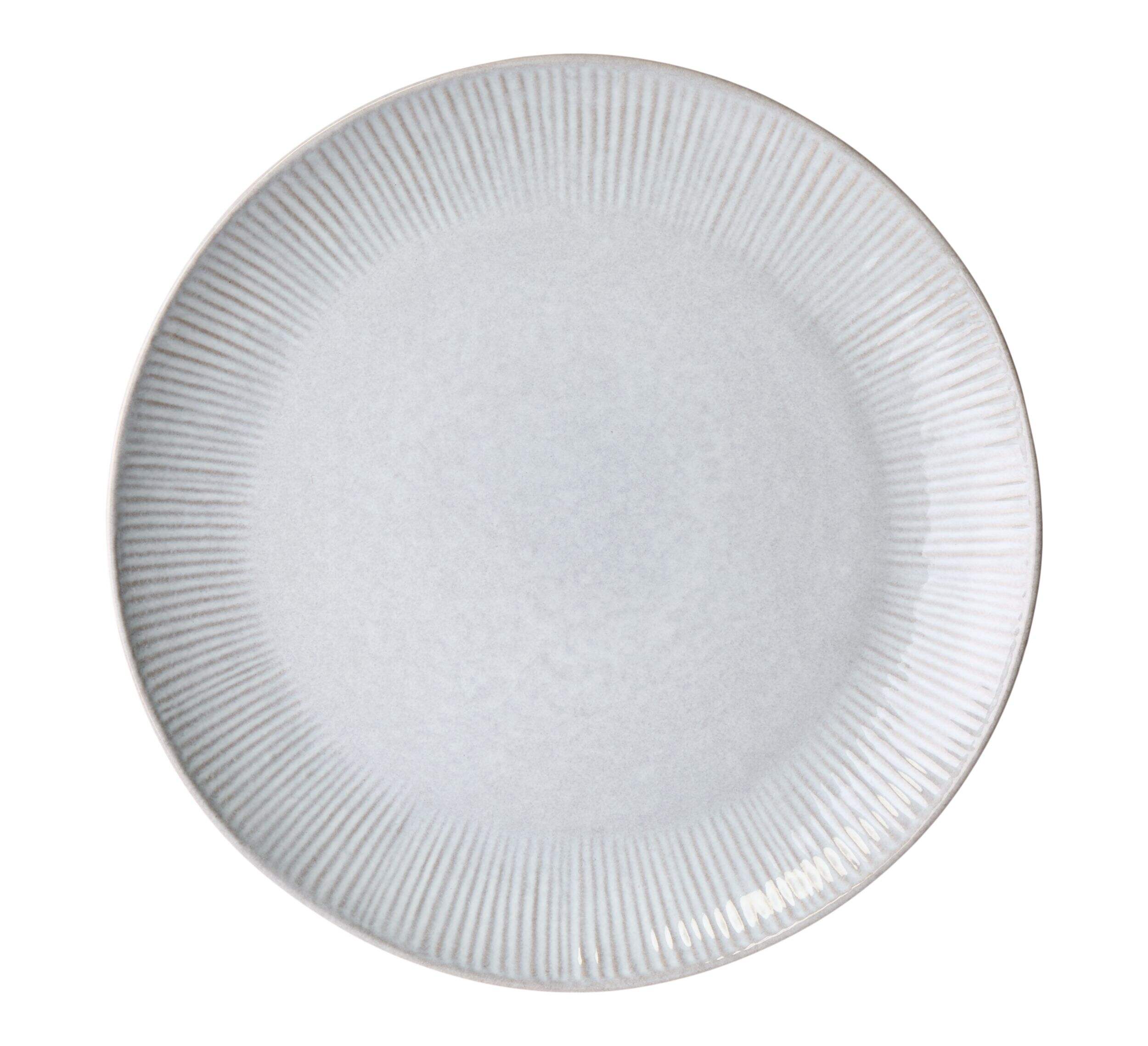 Service de vaisselle en grès recyclé CANVAS Silverspring pour 4 personnes, bleu/gris, paq. 12 Front_Flat