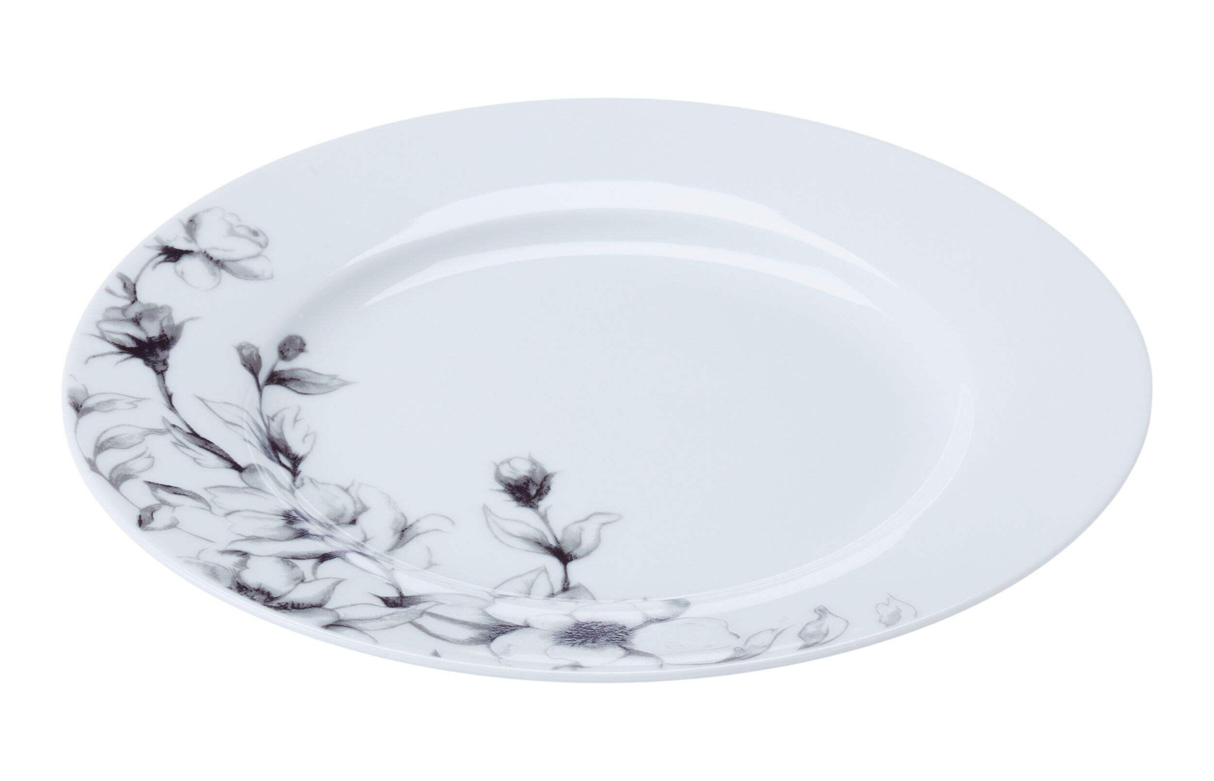 Assiette à hors-d'oeuvre rose sauvage CANVAS, va au lave-vaisselle et au micro-ondes, blanc, paq. 1 Front_Elevated