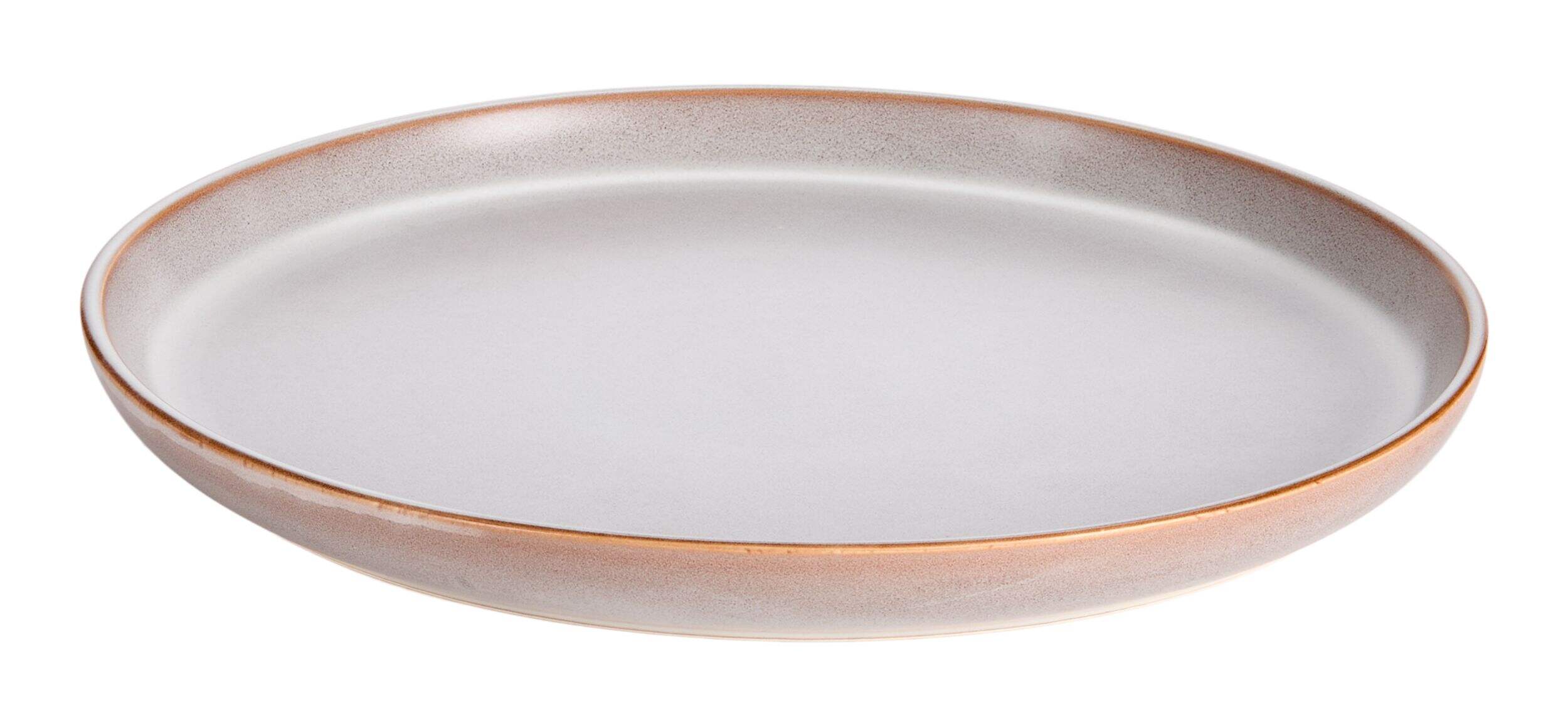 Assiette à dîner à glaçure réactive CANVAS, blanc, paq. 1 Front_Elevated