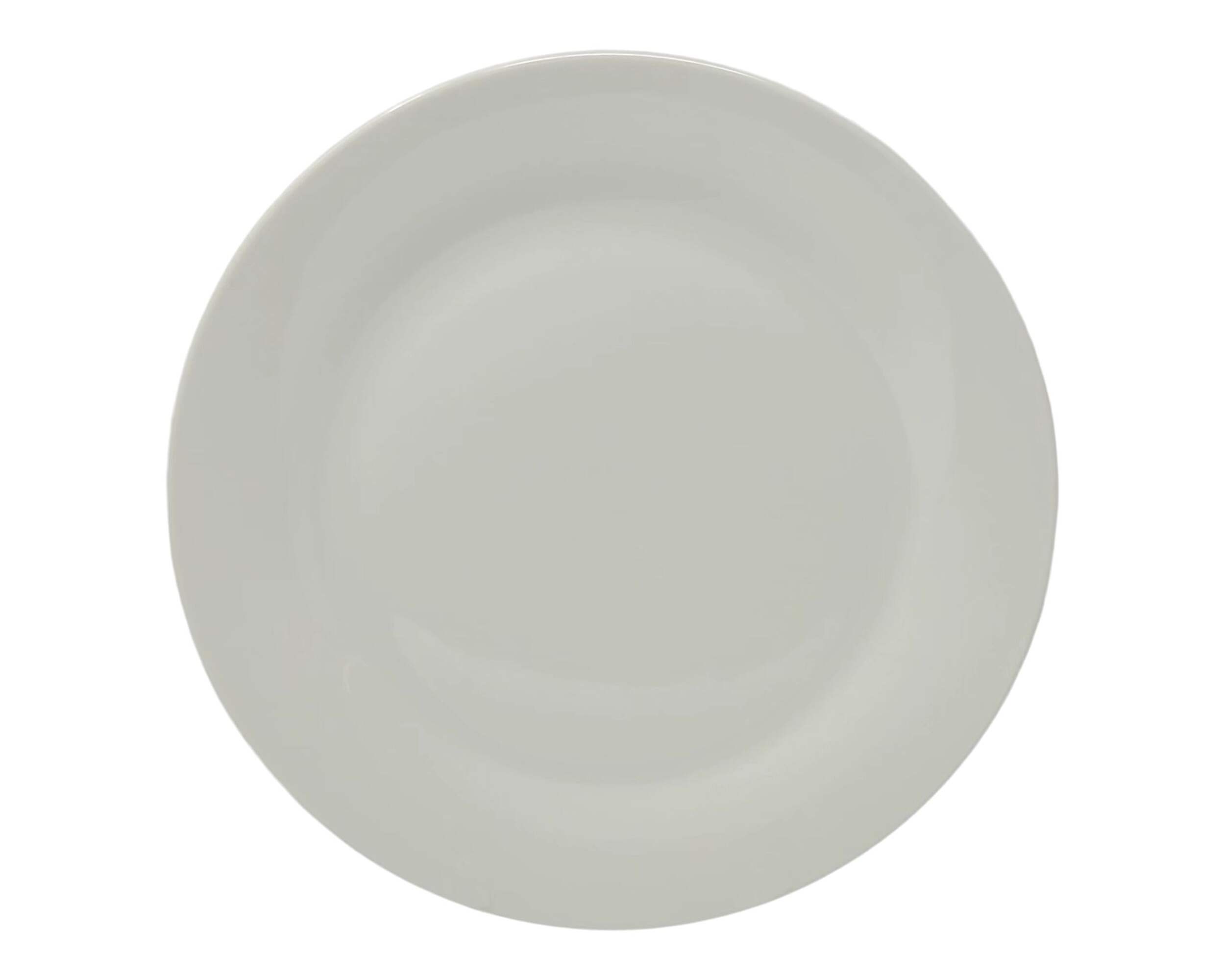 CANVAS Lauren Dinner Plate, White, 1-pc Front_Flat